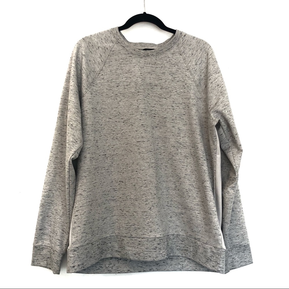 [VINCE] Long sleeve crew neck sweater top two tone